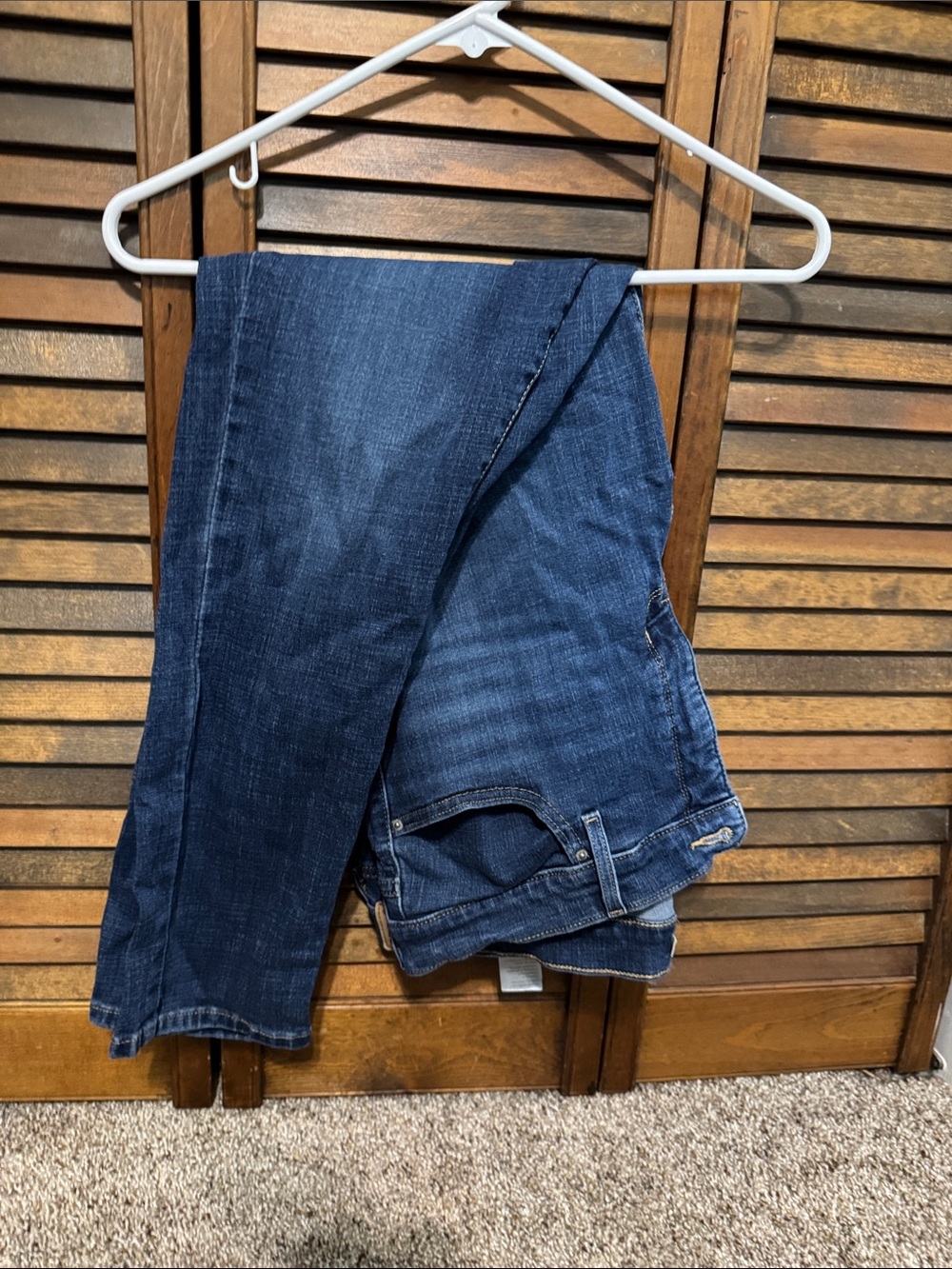 Levi's Women's Straight Leg Jeans in Dark Blue Denim
